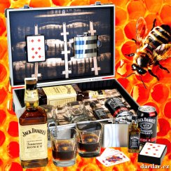 Dárkový kufr Jack Daniel´s Honey Tennessee Whisky